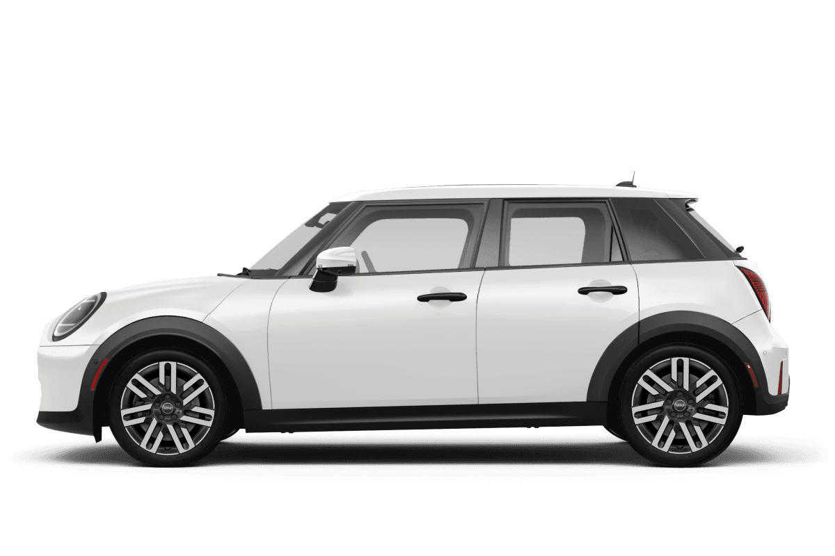 MINI Hardtop 4 Door Nanuq White Metallic - Side view MINI Hardtop 4 Door Nanuq White Metallic - Side view
