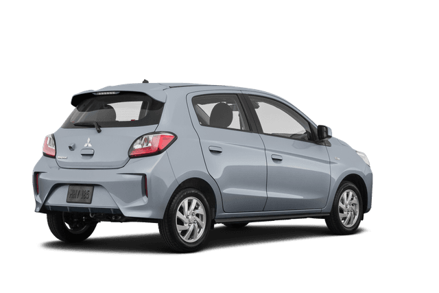 Mitsubishi Mirage Starlight Silver Metallic - Back view Mitsubishi Mirage Starlight Silver Metallic - Back view