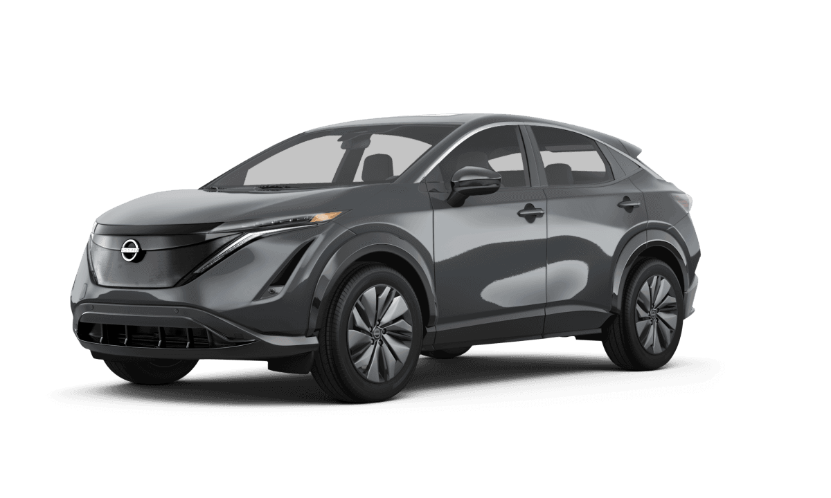 Nissan Ariya Gun Metallic - Front view Nissan Ariya Gun Metallic - Front view