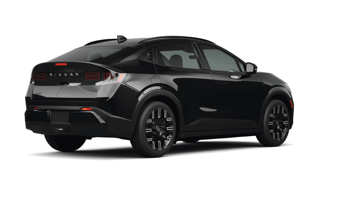 Nissan LEAF Black Diamond Pearl - Back view Nissan LEAF Black Diamond Pearl - Back view