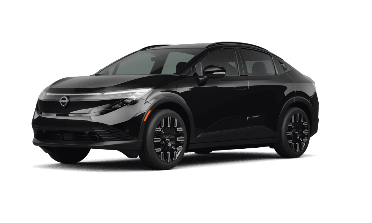 Nissan LEAF Black Diamond Pearl - Front view Nissan LEAF Black Diamond Pearl - Front view