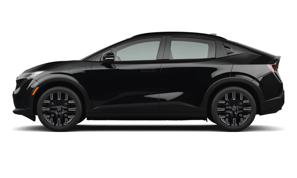 Nissan LEAF Black Diamond Pearl - Side view Nissan LEAF Black Diamond Pearl - Side view