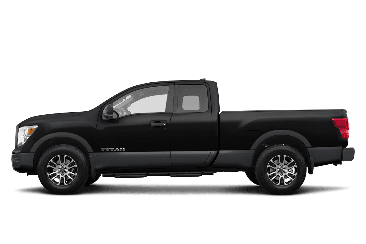 Nissan Titan Super Black/Gun Metallic - Side view Nissan Titan Super Black/Gun Metallic - Side view