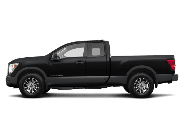 Nissan Titan Super Black/Gun Metallic - Side view Nissan Titan Super Black/Gun Metallic - Side view