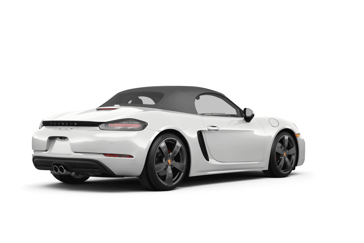Porsche 718 Boxster White - Back view Porsche 718 Boxster White - Back view