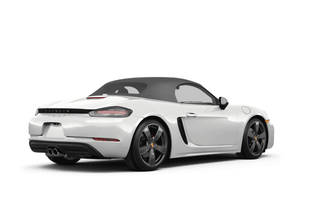 Porsche 718 Boxster White - Back view Porsche 718 Boxster White - Back view