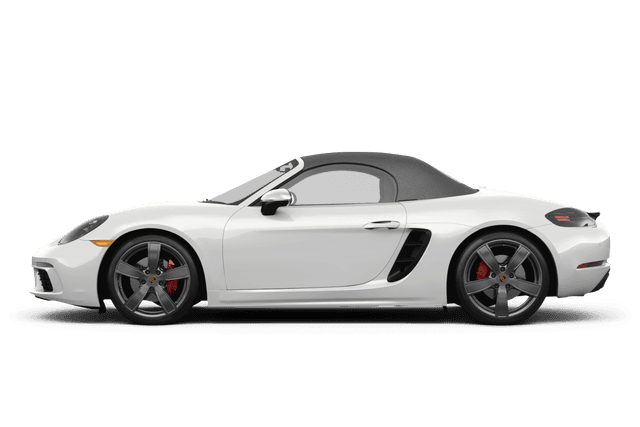 Porsche 718 Boxster White - Side view Porsche 718 Boxster White - Side view