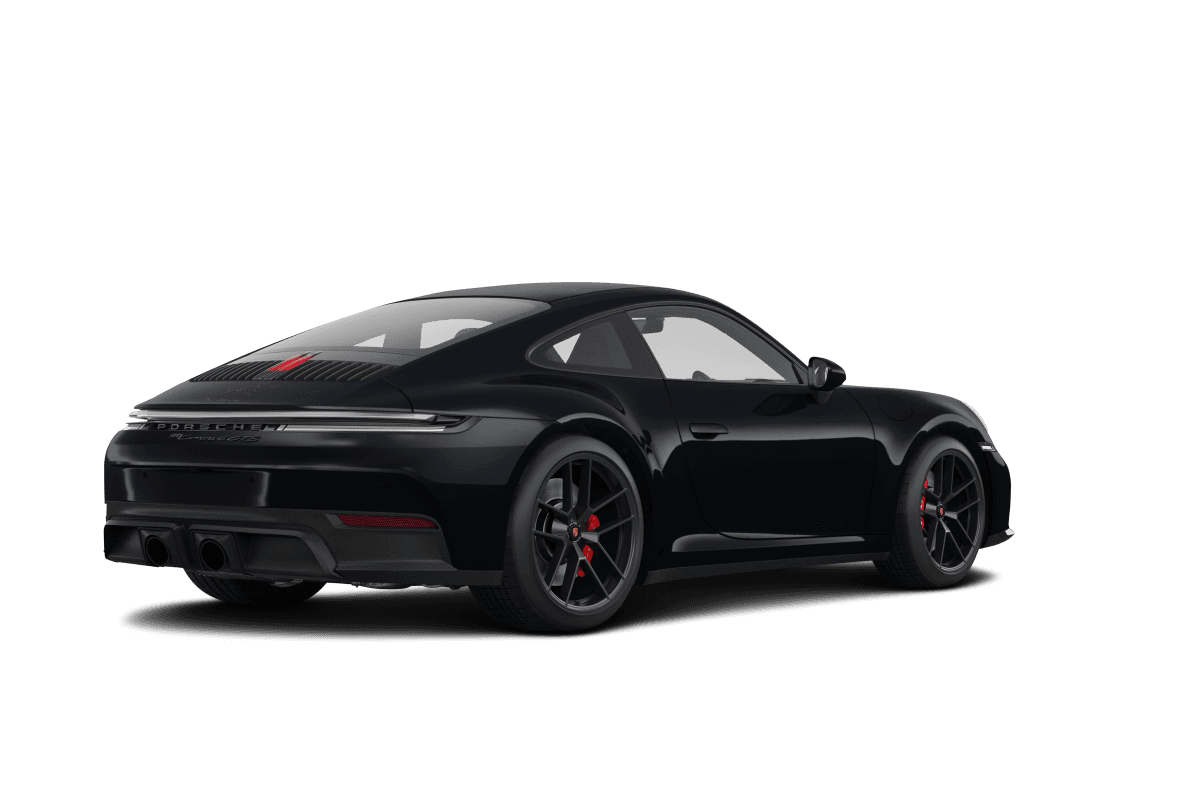 Porsche 911 Black - Back view Porsche 911 Black - Back view