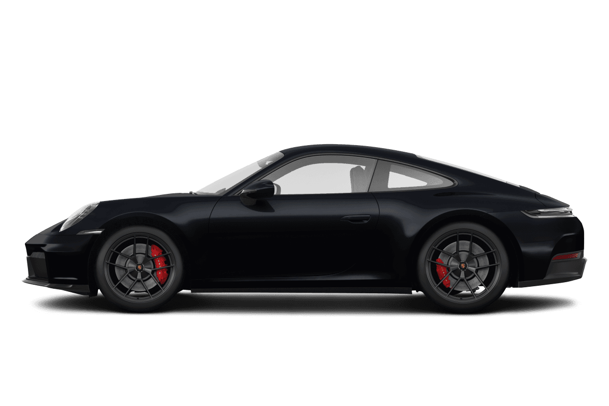 Porsche 911 Black - Side view Porsche 911 Black - Side view