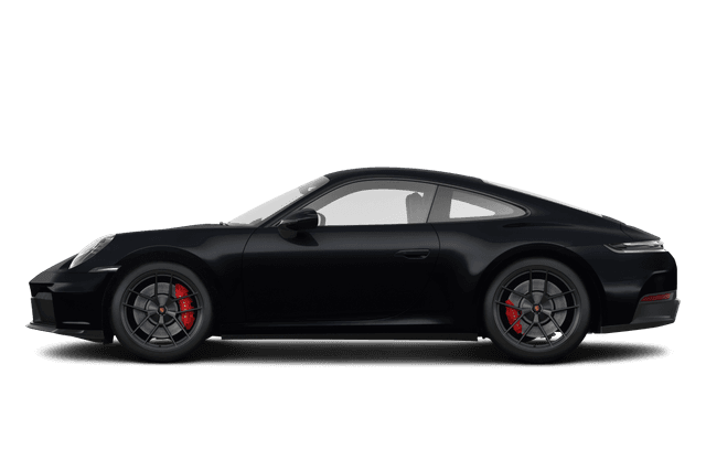 Porsche 911 Black - Side view Porsche 911 Black - Side view