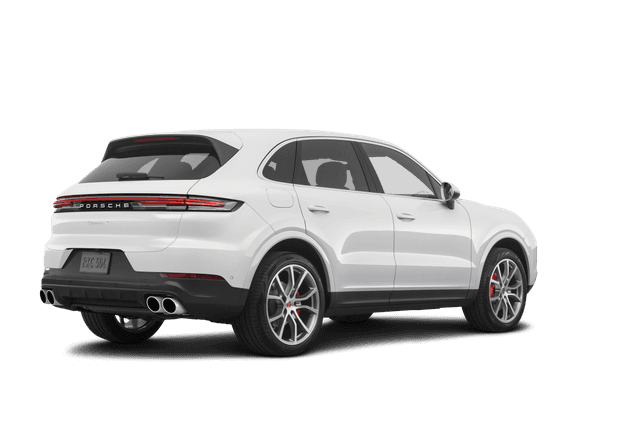 Porsche Cayenne White - Back view Porsche Cayenne White - Back view