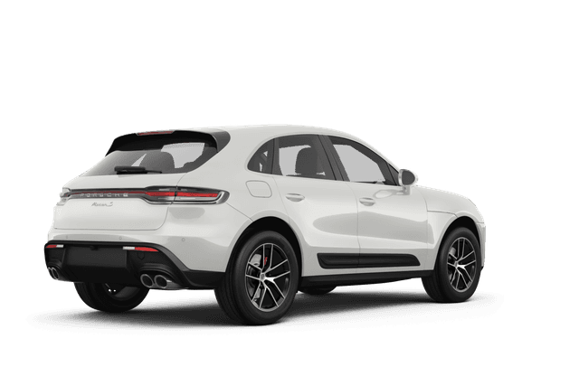 Porsche Macan White - Back view Porsche Macan White - Back view