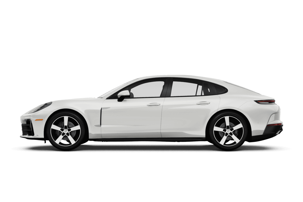 Porsche Panamera White - Side view Porsche Panamera White - Side view