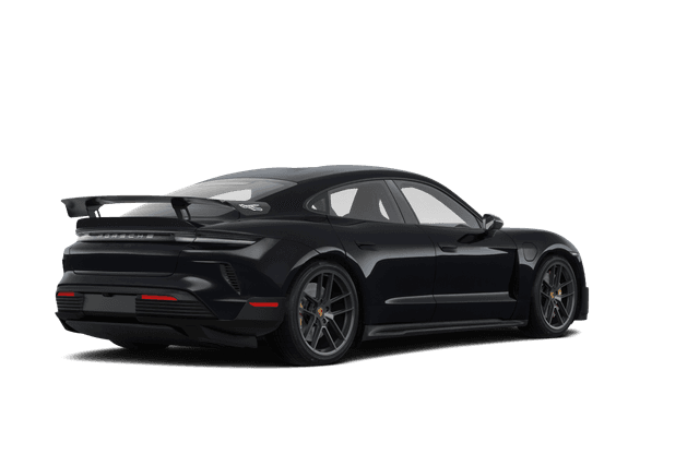 Porsche Taycan Black - Back view Porsche Taycan Black - Back view
