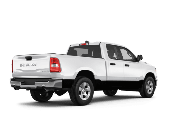 Ram 1500 Bright White Clear Coat - Back view Ram 1500 Bright White Clear Coat - Back view