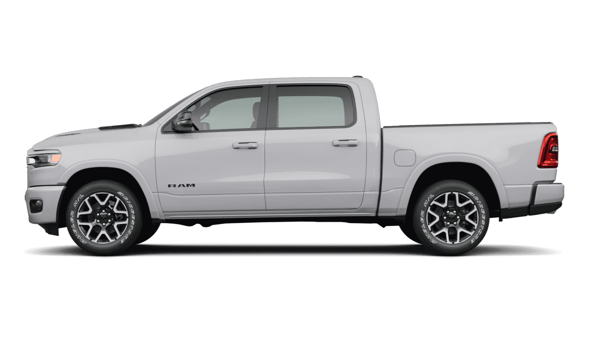 Ram 1500 Billet Silver Metallic Clear Coat - Side view Ram 1500 Billet Silver Metallic Clear Coat - Side view