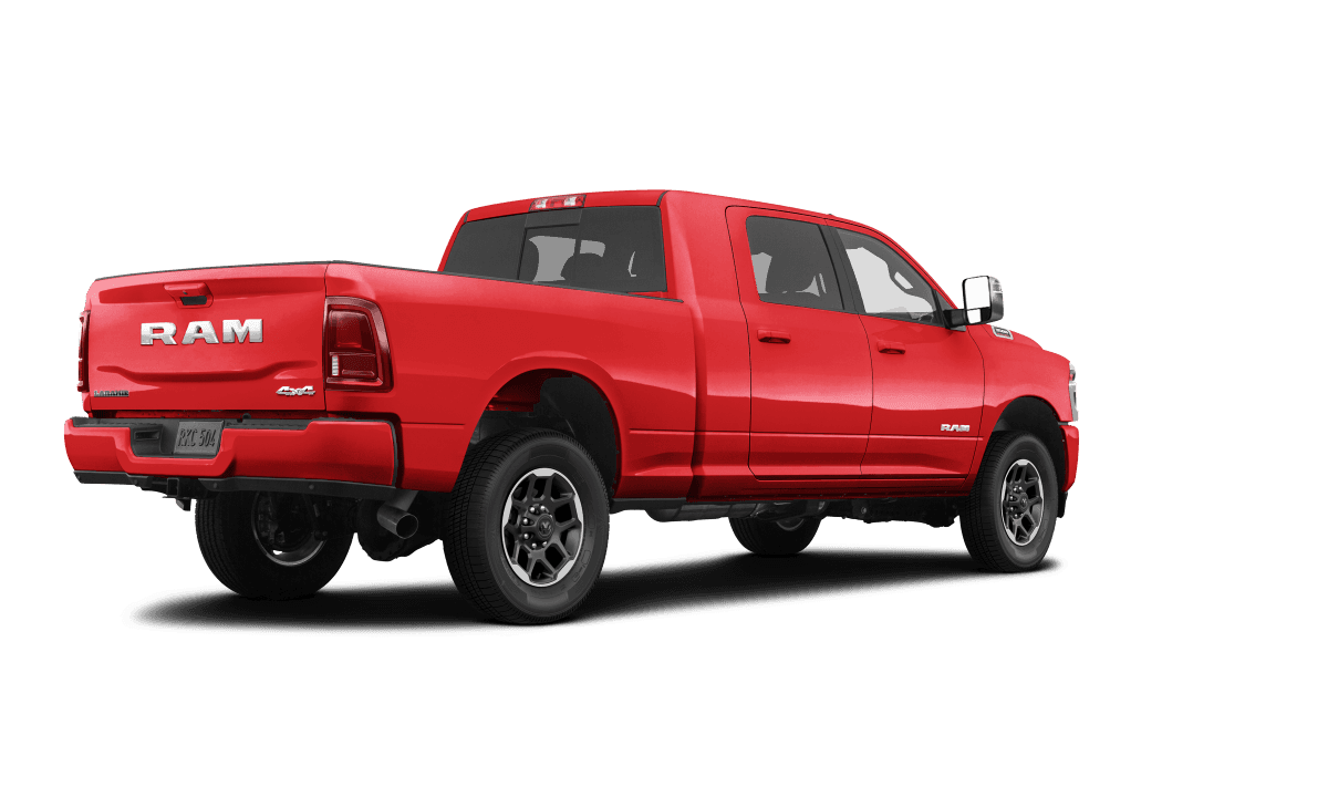 Ram 2500 Case IH Red - Back view Ram 2500 Case IH Red - Back view