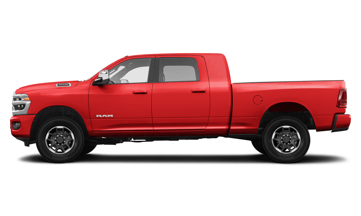 Ram 2500 Case IH Red - Side view Ram 2500 Case IH Red - Side view