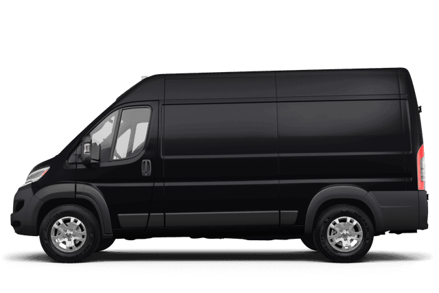 Ram ProMaster Black Clear Coat - Side view Ram ProMaster Black Clear Coat - Side view