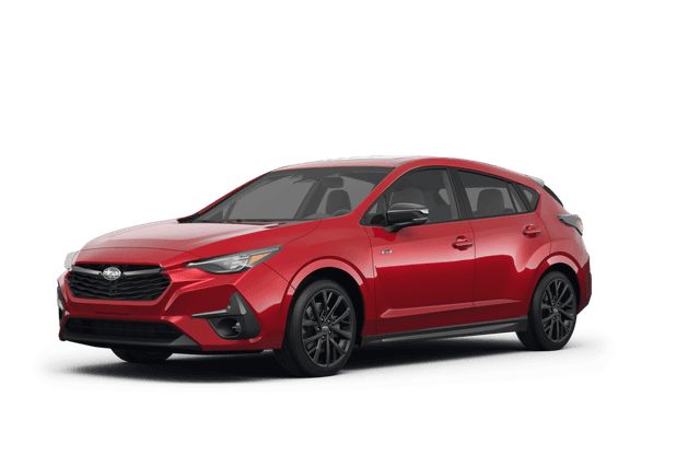 Subaru Impreza Red Red - Front view Subaru Impreza Red Red - Front view