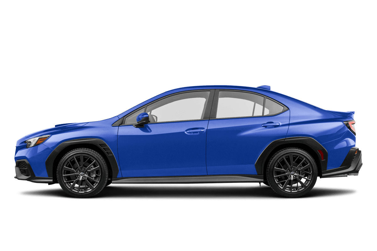 Subaru WRX WR Blue Pearl - Side view Subaru WRX WR Blue Pearl - Side view