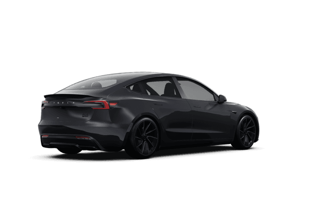 Tesla Model 3 Stealth Grey - Back view Tesla Model 3 Stealth Grey - Back view