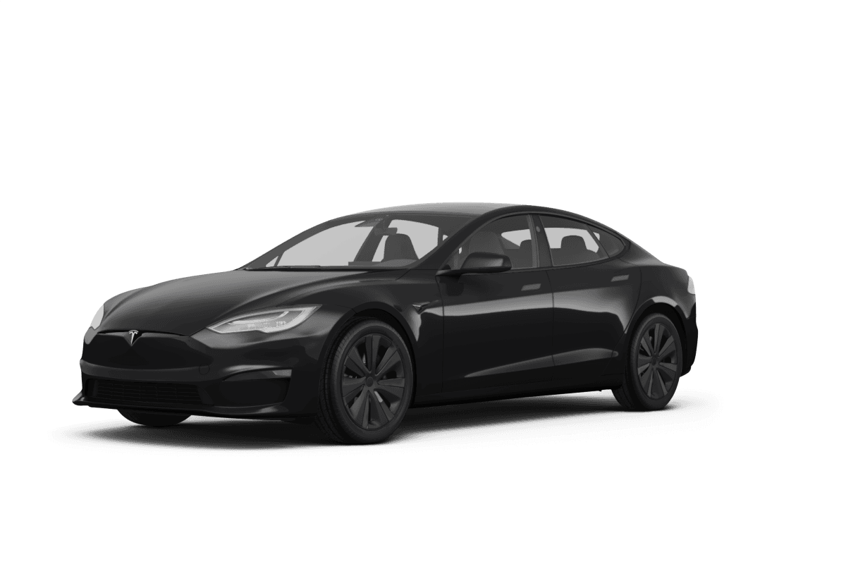 Tesla Model S Solid Black - Front view Tesla Model S Solid Black - Front view