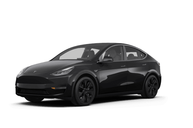 Tesla Model Y Solid Black - Front view Tesla Model Y Solid Black - Front view