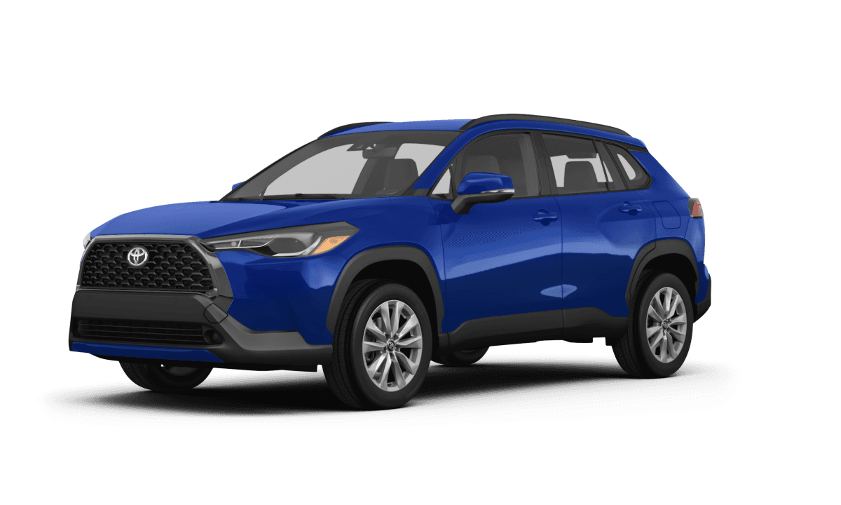 Toyota Corolla Cross Blue Crush Metallic - Front view Toyota Corolla Cross Blue Crush Metallic - Front view