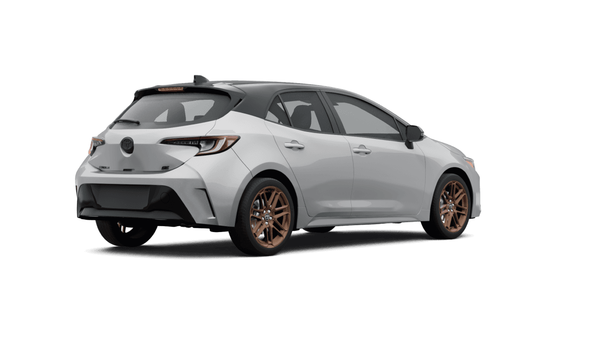 Toyota Corolla Hatchback Wind Chill Pearl - Back view Toyota Corolla Hatchback Wind Chill Pearl - Back view