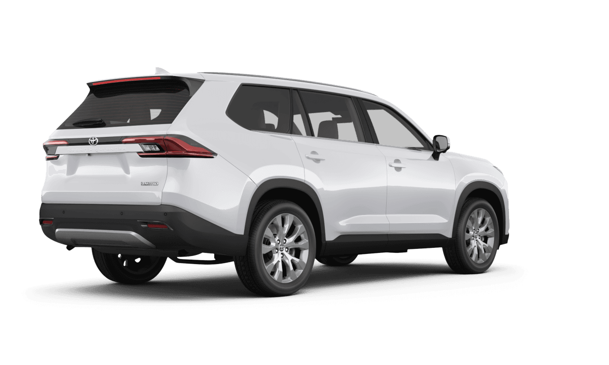 Toyota Grand Highlander Wind Chill Pearl - Back view Toyota Grand Highlander Wind Chill Pearl - Back view