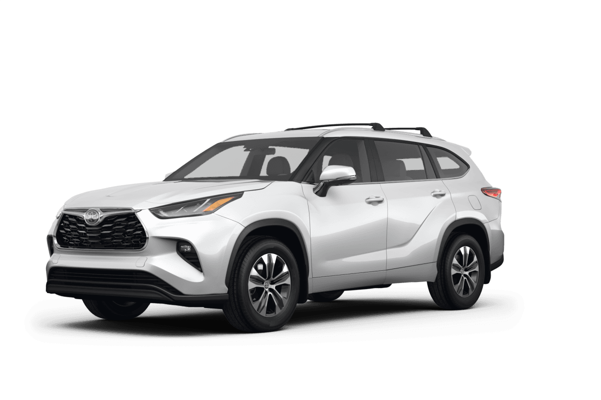 Toyota Highlander Wind Chill Pearl - Front view Toyota Highlander Wind Chill Pearl - Front view