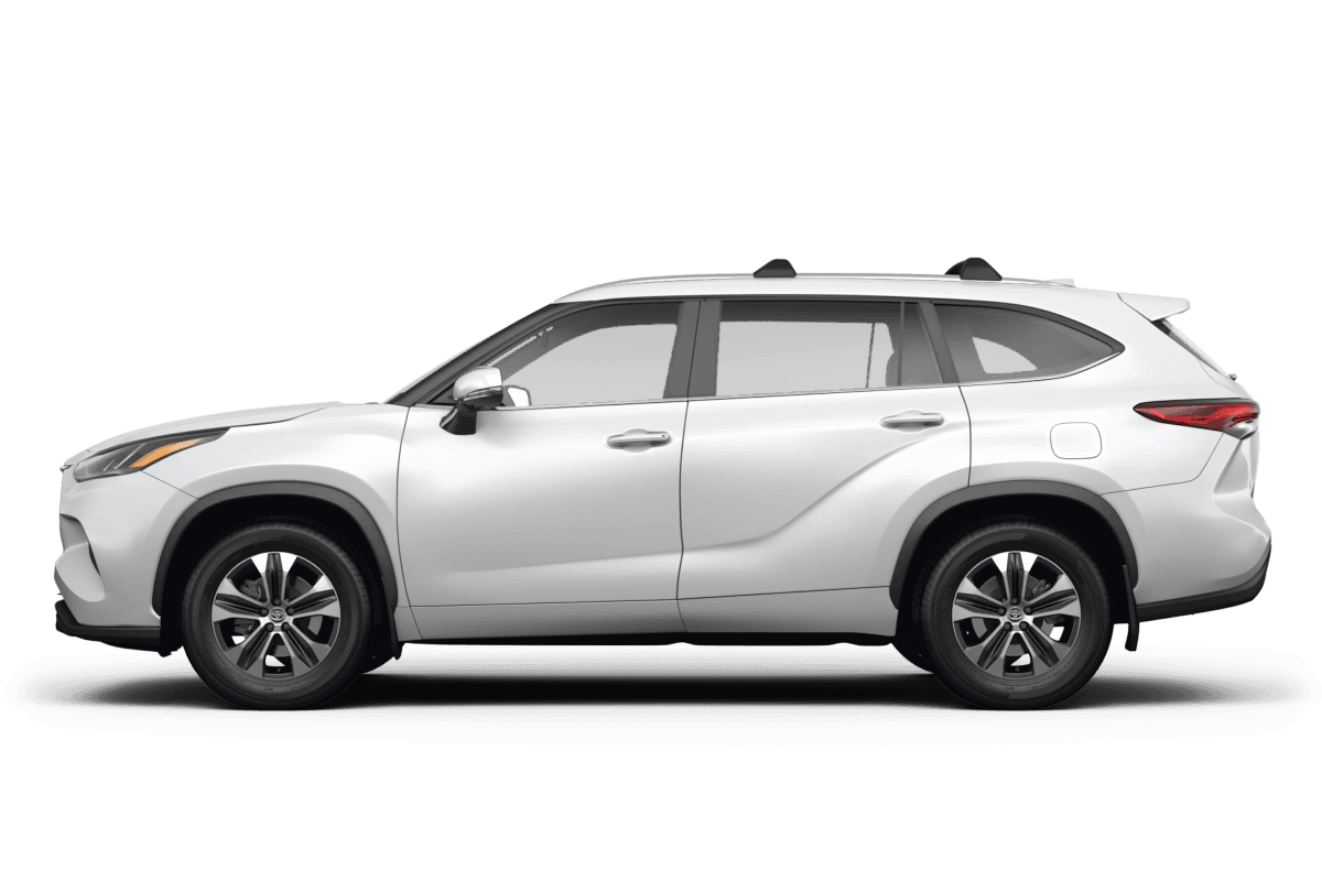 Toyota Highlander Wind Chill Pearl - Side view Toyota Highlander Wind Chill Pearl - Side view
