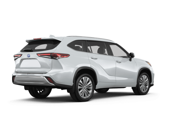 Toyota Highlander Hybrid Wind Chill Pearl - Back view Toyota Highlander Hybrid Wind Chill Pearl - Back view