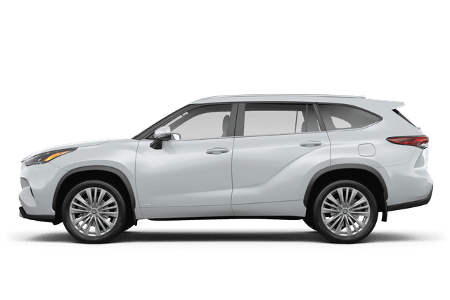 Toyota Highlander Hybrid Wind Chill Pearl - Side view Toyota Highlander Hybrid Wind Chill Pearl - Side view