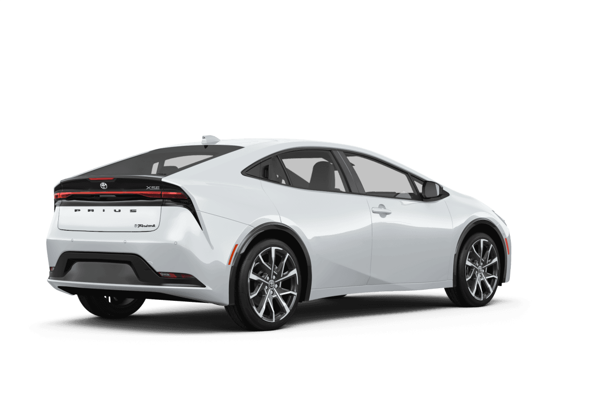 Toyota Prius Plug-in Hybrid Wind Chill Pearl - Back view Toyota Prius Plug-in Hybrid Wind Chill Pearl - Back view