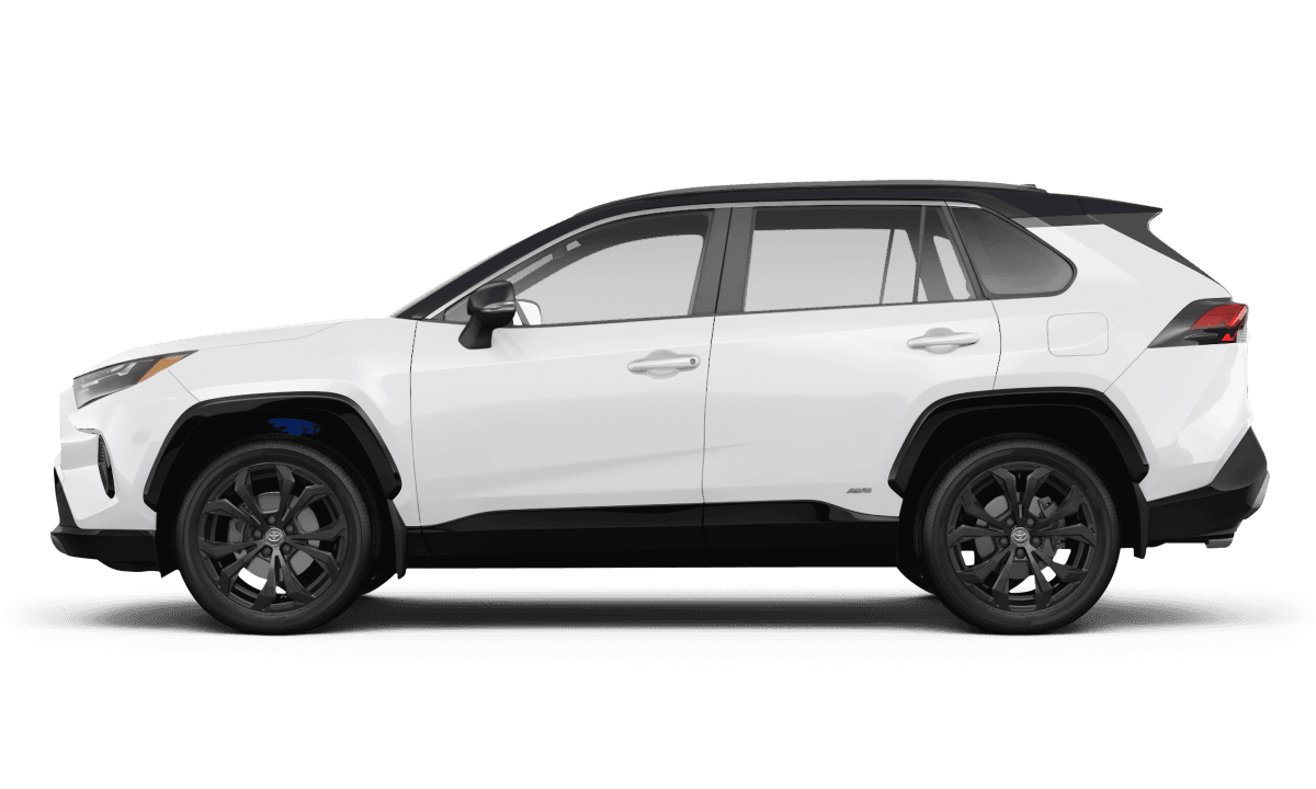 Toyota RAV4 Hybrid Ice Cap - Side view Toyota RAV4 Hybrid Ice Cap - Side view