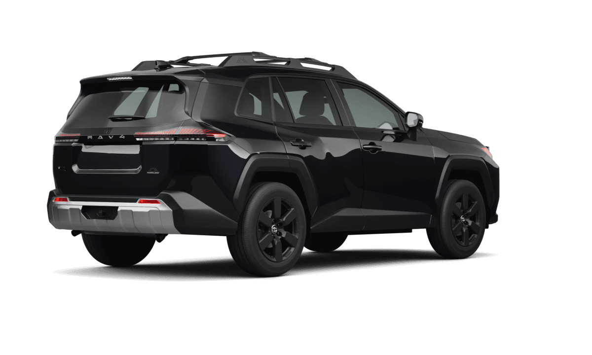 Toyota RAV4 Midnight Black Metallic - Back view Toyota RAV4 Midnight Black Metallic - Back view