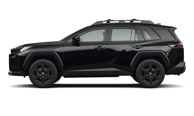 Toyota RAV4 Midnight Black Metallic - Side view Toyota RAV4 Midnight Black Metallic - Side view