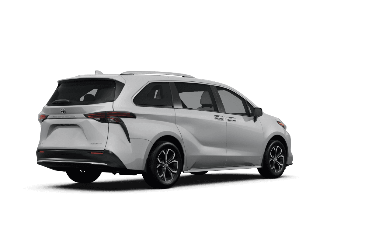 Toyota Sienna Wind Chill Pearl - Back view Toyota Sienna Wind Chill Pearl - Back view