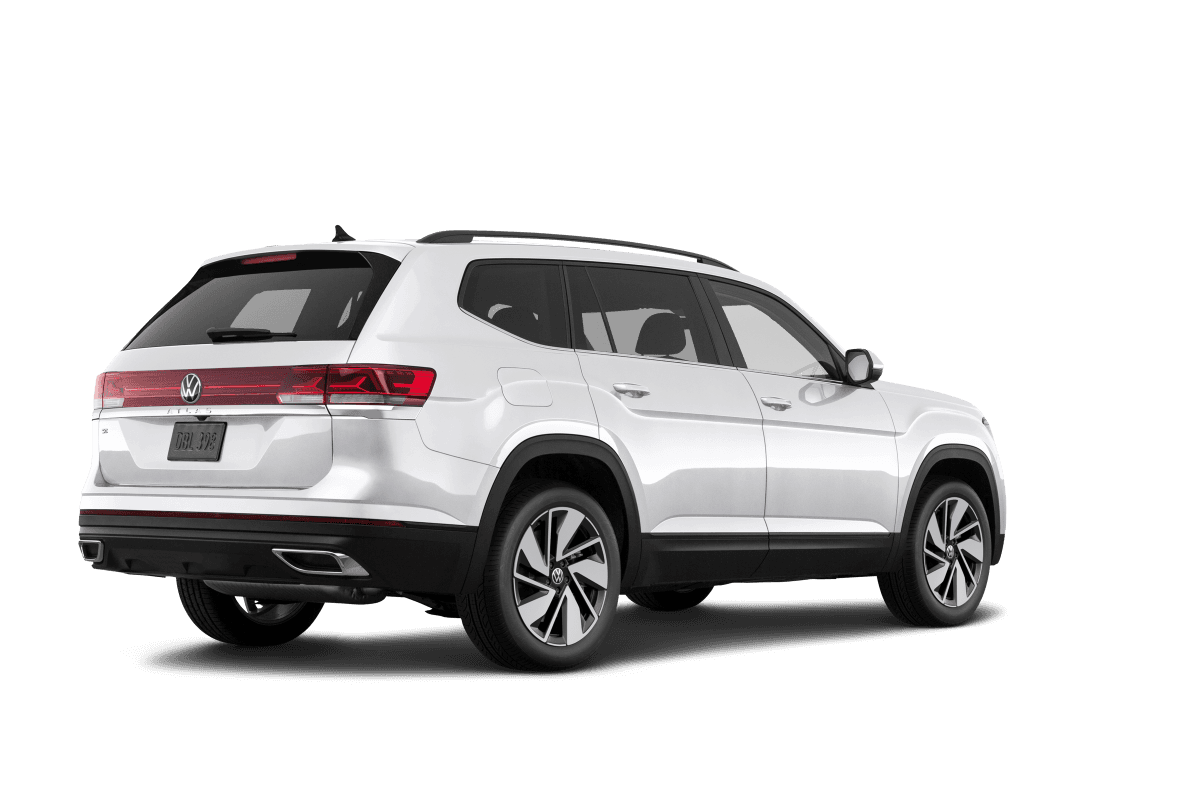 Volkswagen Atlas Opal White Pearl - Back view Volkswagen Atlas Opal White Pearl - Back view