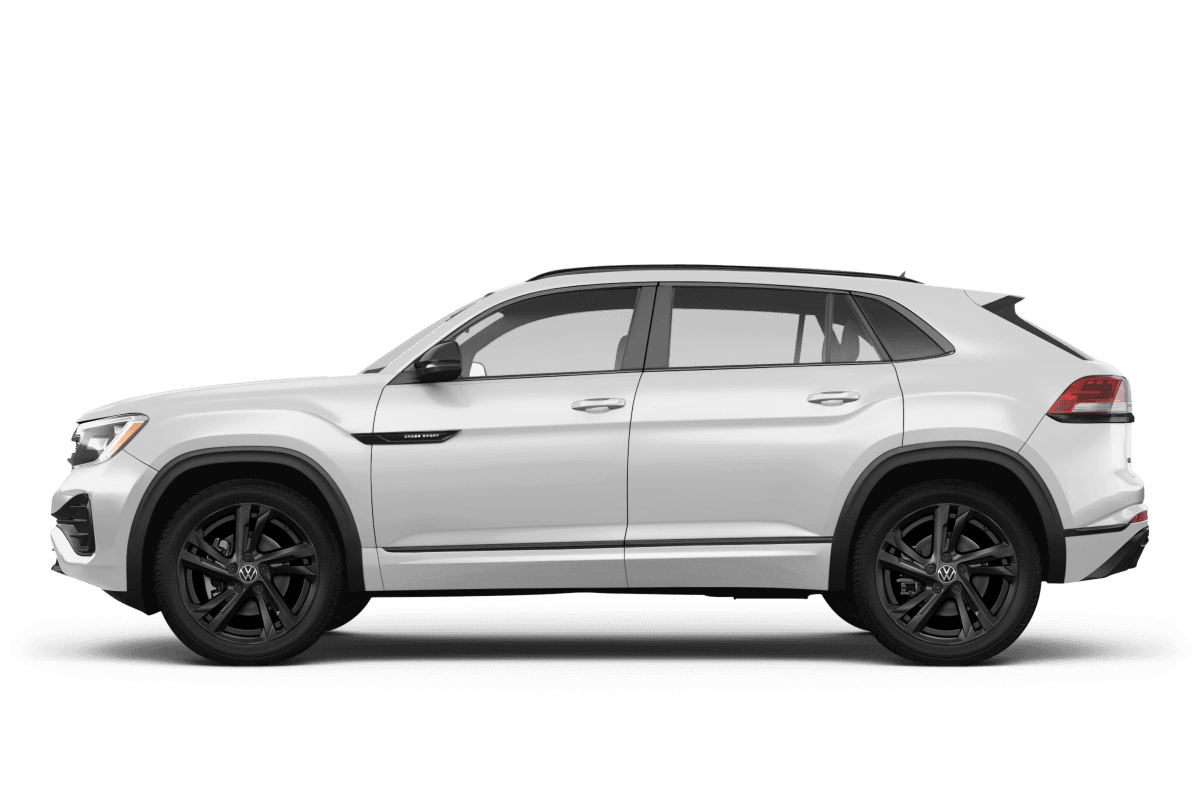 Volkswagen Atlas Cross Sport Opal White - Side view Volkswagen Atlas Cross Sport Opal White - Side view