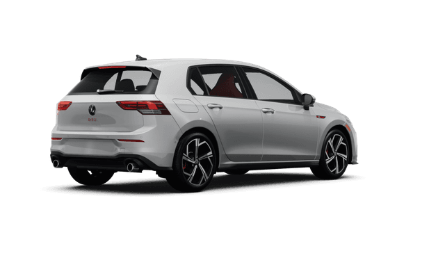 Volkswagen Golf GTI Opal White Pearl - Back view Volkswagen Golf GTI Opal White Pearl - Back view