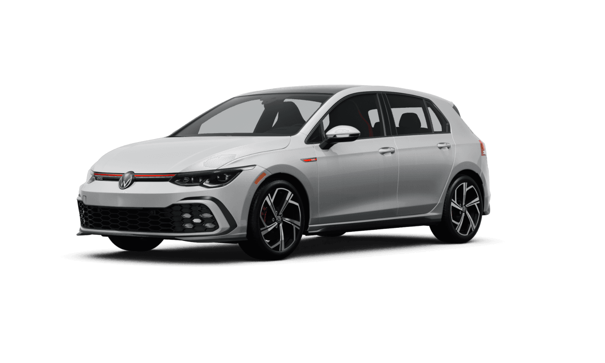 Volkswagen Golf GTI Opal White Pearl - Front view Volkswagen Golf GTI Opal White Pearl - Front view