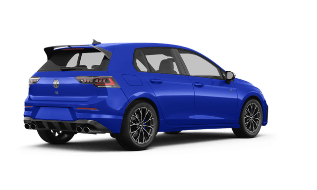 Volkswagen Golf R Lapiz Blue Metallic - Back view Volkswagen Golf R Lapiz Blue Metallic - Back view
