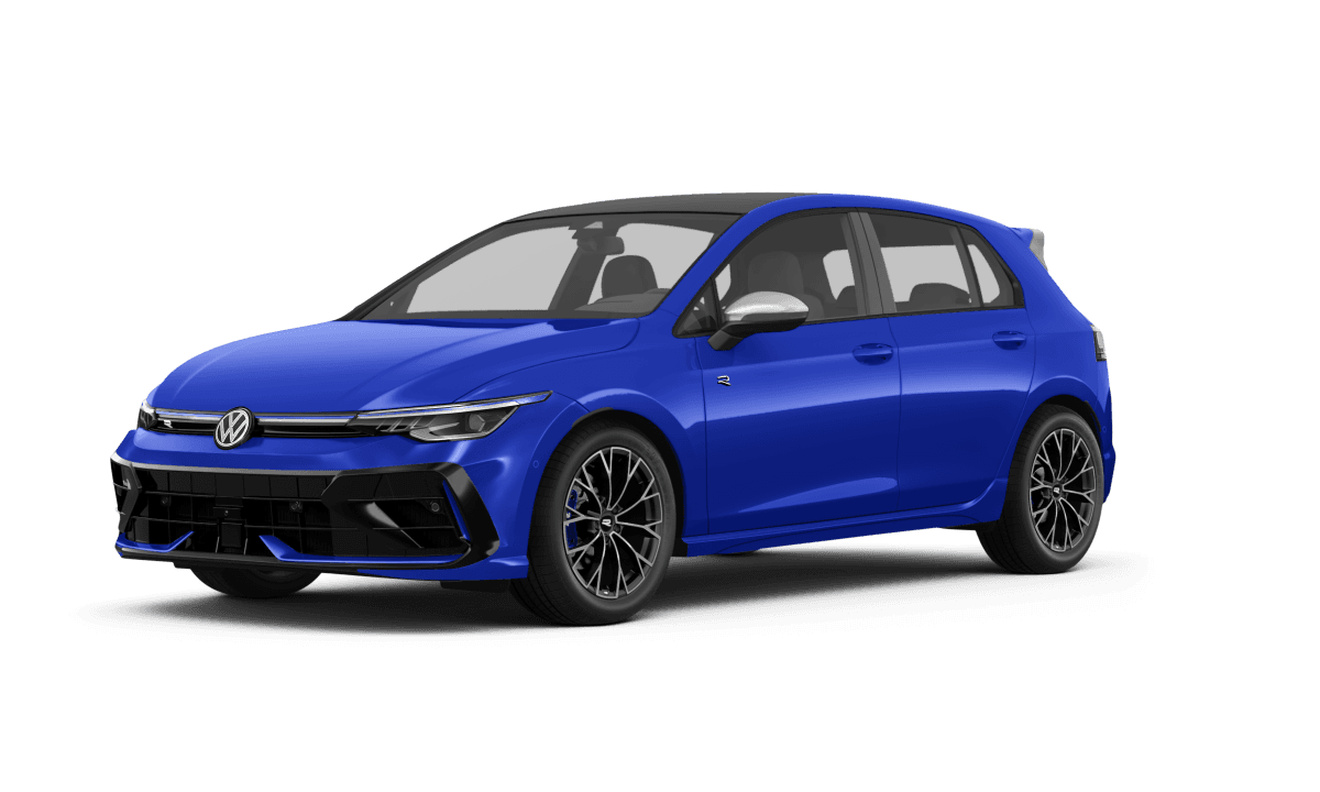 Volkswagen Golf R Lapiz Blue Metallic - Front view Volkswagen Golf R Lapiz Blue Metallic - Front view