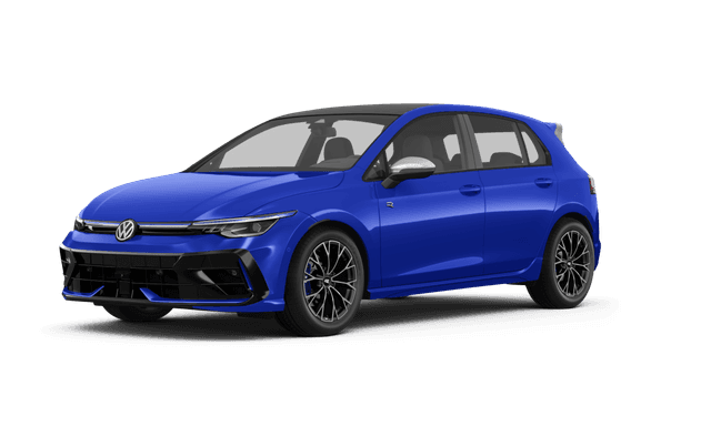 Volkswagen Golf R Lapiz Blue Metallic - Front view Volkswagen Golf R Lapiz Blue Metallic - Front view