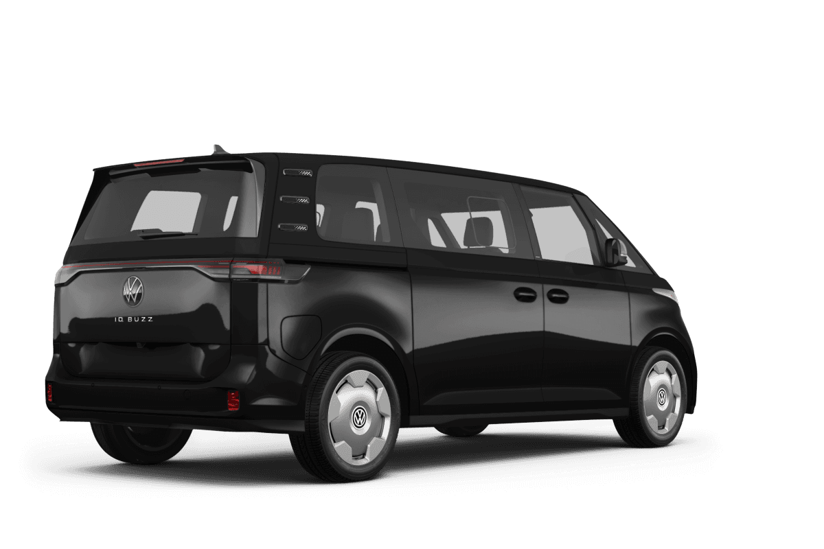 Volkswagen ID.Buzz Deep Black Pearl - Back view Volkswagen ID.Buzz Deep Black Pearl - Back view