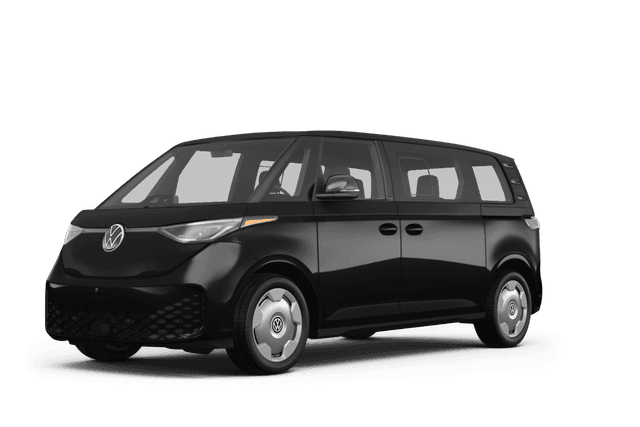 Volkswagen ID.Buzz Deep Black Pearl - Front view Volkswagen ID.Buzz Deep Black Pearl - Front view