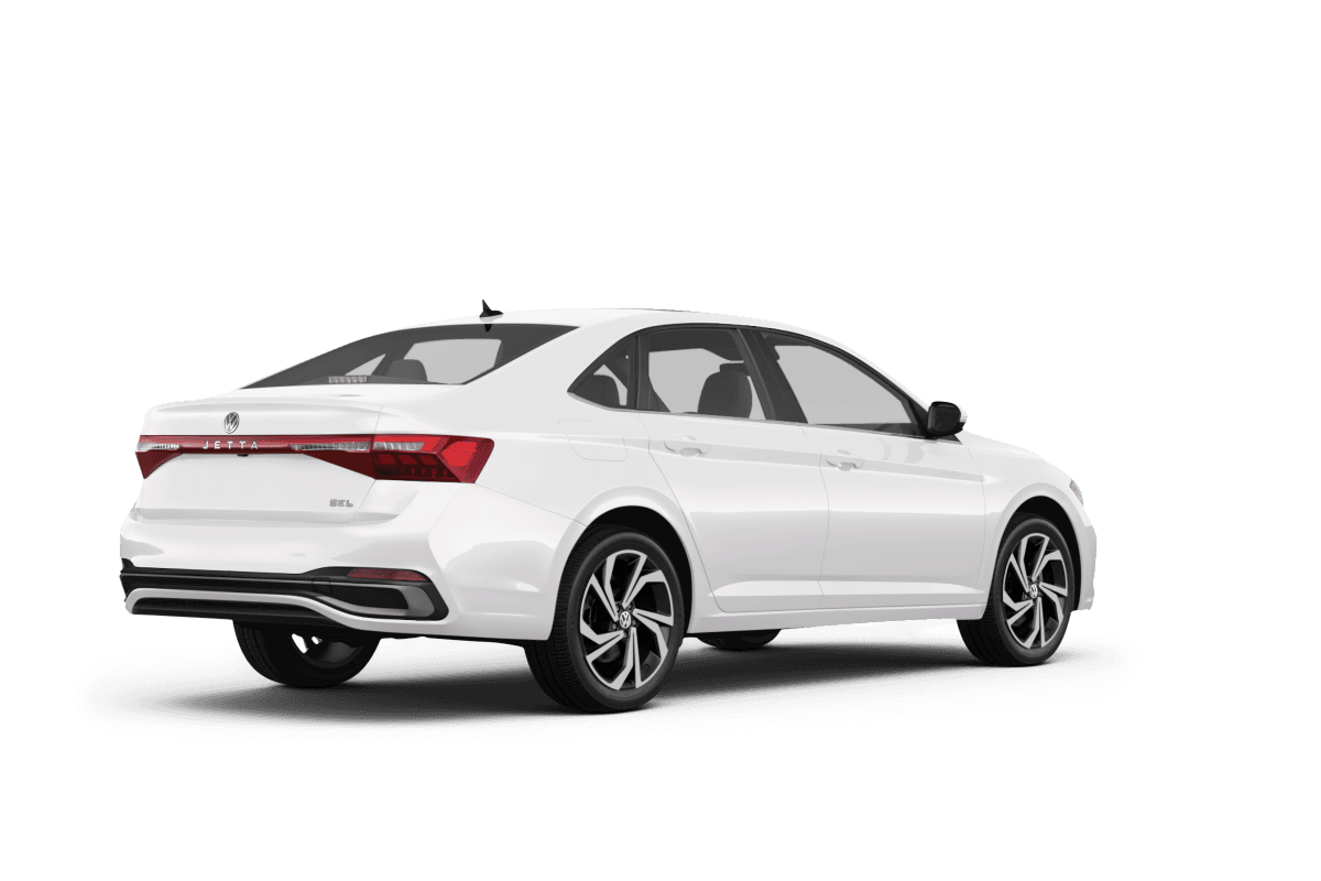 Volkswagen Jetta Pure White - Back view Volkswagen Jetta Pure White - Back view